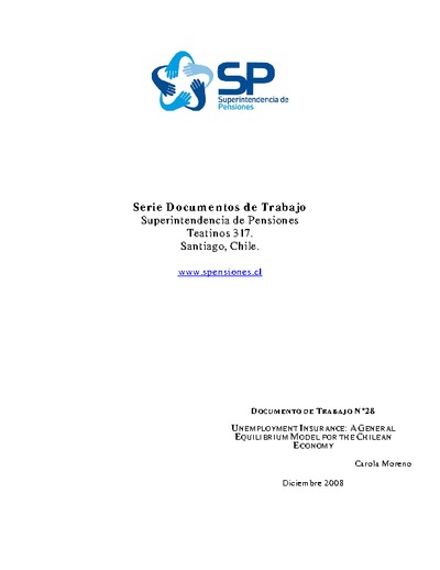 Documento de Trabajo Nº 28: Unemployment Insurance: A General Equilibrium Model for the Chilean Economy