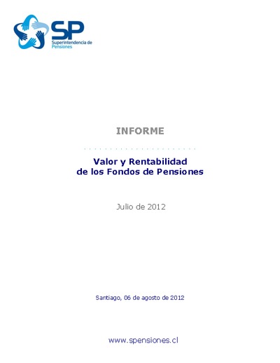 Inversiones y rentabilidad de los Fondos de Pensiones a junio 2012